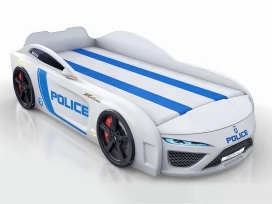 Кровать-машина Royal Berton Police белая