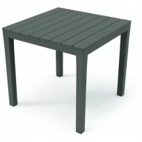 Стол квадратный пластик 80x80 см серый 042980800
