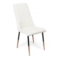 Обеденный стул Маффин премиум Ткань, Белый/Черный